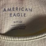 American Eagle Women’s size small ribbed cropped t-shirt yellow Photo 2