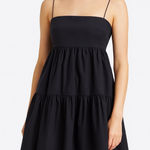 Modern Citizen  Alondra Tiered Mini Dress Extra Small Black Cotton Party Photo 0