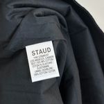 STAUD  Landry Shoulder-Tie Smocked Maxi Dress in Black Size X-Large Photo 7