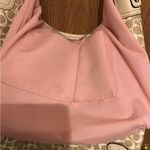 Coach  CHELSEA SIGNATURE BEIGE PINK STRIPE LEATHER TRIM CROSSBODY SHOULDER BAG Photo 6