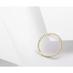 Boutique Dainty 14k Gold Plated S925 Stacking Bead‎ Ball Ring Size 5.5 Photo 13