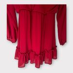 Dee Elly Women's Long Sleeve Ruffle Blouson Dress Size S Photo 4
