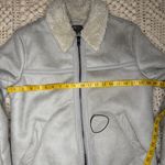 ASOS Women's Cream Shearling Jacket Photo 7