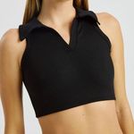 Year of Ours Black Ribbed Sleeveless Top Photo 0