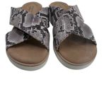 Clarks Jillian Gem Sandal in Natural Snake Women's Size 7 W Slide Slip on Flats Photo 2