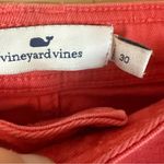Vineyard Vines High Rise Straight Crop 26" Watermelon Color Size 30 Travel Wear Photo 1