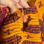 Anthropologie Holding Horses Betony Orange Paisley Dress Fall Swing Mini Size 6 Photo 7