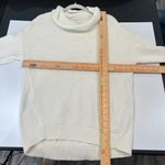 Athleta  Women Breckenridge Sweater XL Ivory Top Cowl Turtleneck Long Sleeve Knit Photo 5