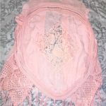 Forgotten Grace  Crochet Cardigan Size XL Kimono Vest Duster Topper Dusty Peach Photo 12