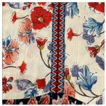 Patrons of Peace Tank Top Womens XS Cream Floral Print Ruffle Hem Sleeveless NWT Photo 7