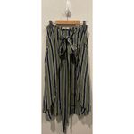Anthropologie SANCIA Mira Striped Tie Wrap Midi Green Skirt Photo 2