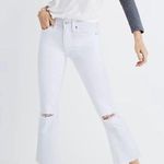 Madewell Cali Demi-Boot Jeans in Pure White: Distressed Edition Women’s 28 Photo 0