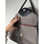 Helen Kaminski Sydney Tweed Leather Flap Shoulder Bag Purse Brown Photo 3