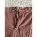 Everlane Canvas Stamp A Line Mini Skirt Size 6 Small Cotton Denim Brown Photo 2