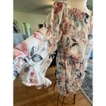 Indulge  FLORAL OFF SHOULDER BLOUSEN LINED PLUS SIZE WOMENS 3X Photo 5