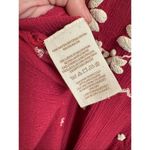 Free People Embroidered Fable Midi Dress Dolled Up Combo Dark Pink Medium Photo 6