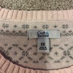 Croft & Barrow Pink And Gray Oversized Sweater Photo 1