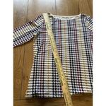 Talbots Colorful Shirt Knit 3/4 Sleeve Size Mp Classic City Modern Career Photo 3