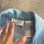 Vintage Resortwear Size Large Denim Beach Hut Top. Blue Photo 3