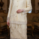 Vintage Mattina T Dress Suit Lace‎ Top Skirt Mother of Bride Church Size 24 Photo 1