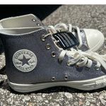 Converse  Chuck Taylor High Top All Star Glitter Sneakers 'Gun Metal' - A07948C Photo 3