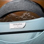 Zenana Outfitters Blue Smocked Sleeveless Tank Top Photo 2