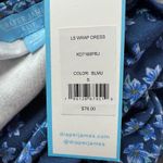 Draper James RSVP Dress Womens Small Blue Floral True Wrap Bohemian Cottagecore Photo 8