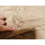 DL1961 Khaki Tan Short Sleeve Button Front Flap Pockets Montauk Shirt Size M Photo 4