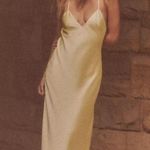 ZARA  satin midi dress with STRAPPY back Photo 0