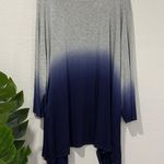 Lane Bryant NWT open front Gray and Blue Ombre dip dye Cardigan plus size 26/28 Photo 1