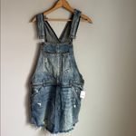 Free People NEW BAXTER DENIM JUMPER IN GRUNGE BLUE MEDIUM Photo 1