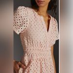 Anthropologie  The Somerset Eyelet Edition Mini Dress Tiered Pink Photo 2