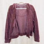 American Eagle Womens Corduroy Jacket Size M Burgundy Hooded Y2K Street Retro Red Size M Photo 5