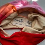 Beach Joy NWT bikini set color block high waist & tie front bikini small red Photo 8