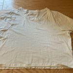 Madewell  White Cropped Tee Photo 0