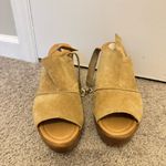 Mile Paolo Mile Paoli’ Suede Nude Platform Heels Size 8.5 M Photo 1