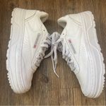 Reebok Classic White Platform Lace-Up Shoes Photo 4