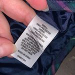 Crown & Ivy  Women's Plaid Quilted Vest Size M Navy Green Red Puffer Sleeveless Photo 5