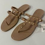 Olivia Miller  Nude Studded Sandals Women’s Size 10  Rockstud Style Photo 0