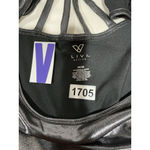 Womans Livi Active Black Shiny Sleeveless Strappy Back Top 26 Photo 2