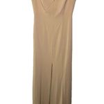 Amsale Viola Crepe Bridesmaid NWT Dress Tan Size 14 Photo 0