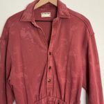 We The Free  Carson Washed Romper in marsala, made of 100% cotton size medium Photo 2