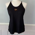 Nike  Femme Elastika Training Tank Top Size Medium Black Ribbed Gold Metallic Photo 3