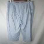 Lauren Ralph Lauren 16 34x20 Gingham Check Capri Pants Plus in Baby Blue Photo 4