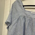 BeachLunchLounge Linen Blend Striped Blouse Size Medium Photo 2