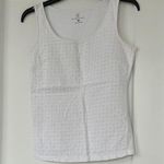 White Eyelet Tank Top xs Photo 0
