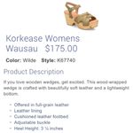 Kork-Ease  Wilde Green “Wausau” Wood-Wrapped Wedge Platform Ankle Strap Sandals 7 Photo 13