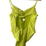 BECCA by Rebecca virtue Becca Prima Camille Zesty Neon Yellow Strappy Cut Out One Piece Swimsuit Size L Photo 7