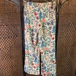 Cider NWT  Floral Print Corduroy Pants Size L Photo 3