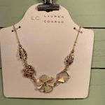 LC Lauren Conrad 🆕  Gold Leaf & Flower Necklace Photo 3